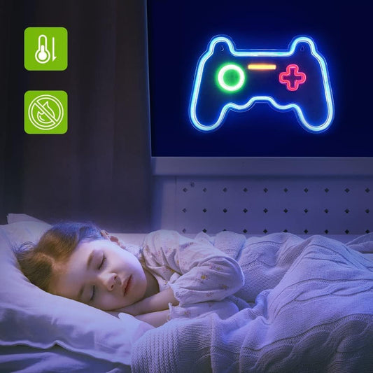 Gaming Controller LED Neon Sign – Cool Gamer Room Wall Light