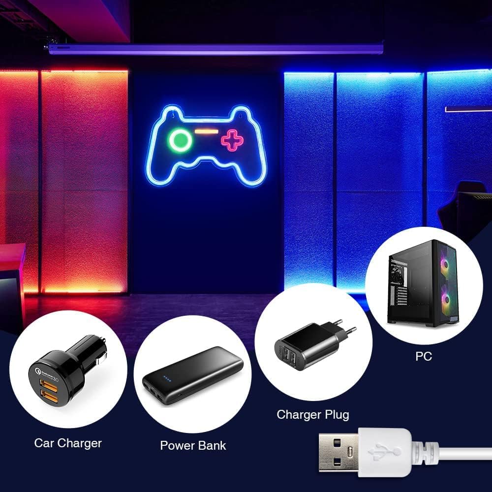 Gaming Controller LED Neon Sign – Cool Gamer Room Wall Light