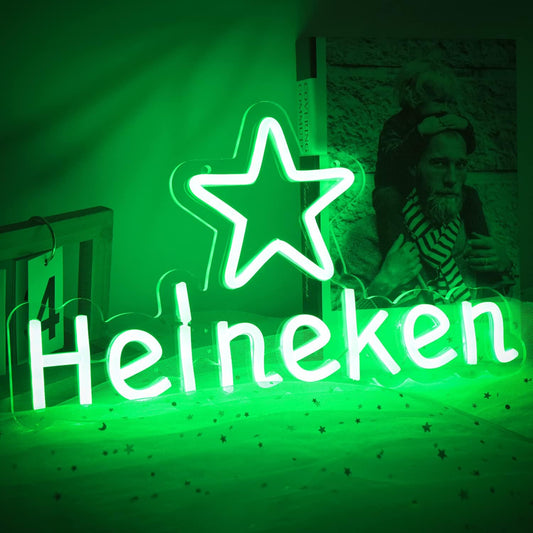 Green Beer Neon Sign – LED Bar Light for Home, Pub & Party Décor - Deen neon