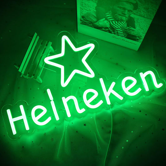 Green Beer Neon Sign – LED Bar Light for Home, Pub & Party Décor - Deen neon