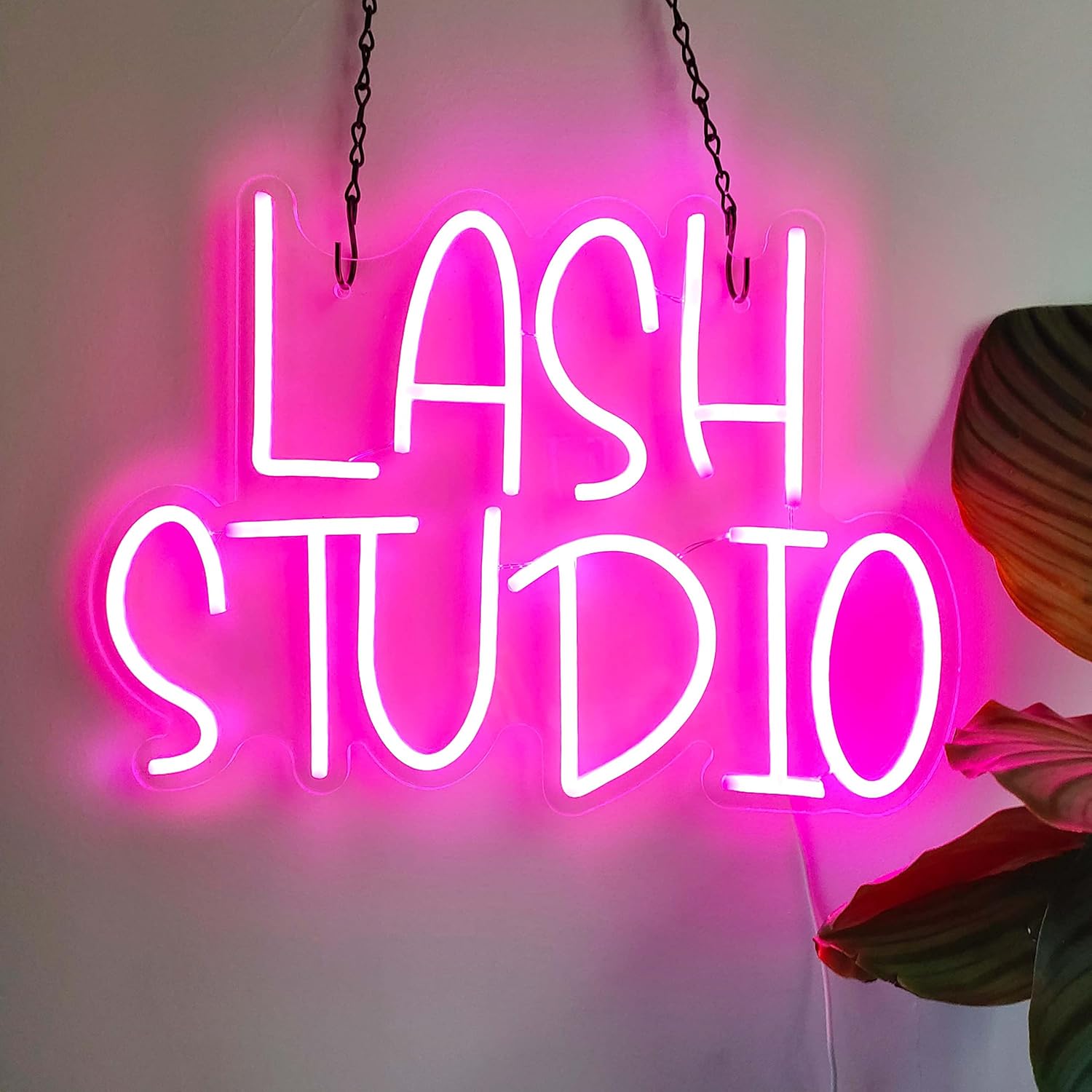 Lash Studio Neon Sign - LED Wall Light for Eyelash Extension & Beauty Salon Decor - Deen neon