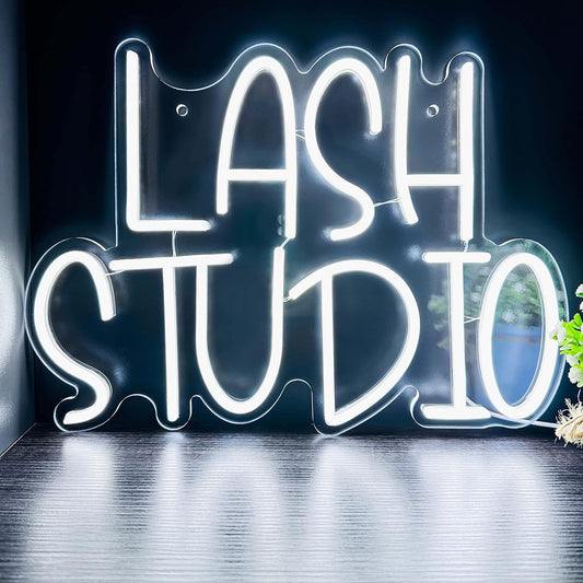 Lash Studio Neon Sign – LED Light for Beauty Salon & Lash Artist Decor - Deen neon