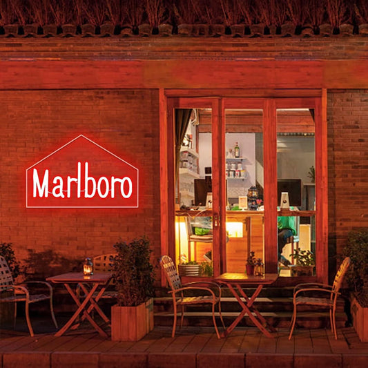 Marlbolo Glowing Neon Sign – Custom Neon Wall Art for Home or Business Decor - Deen neon