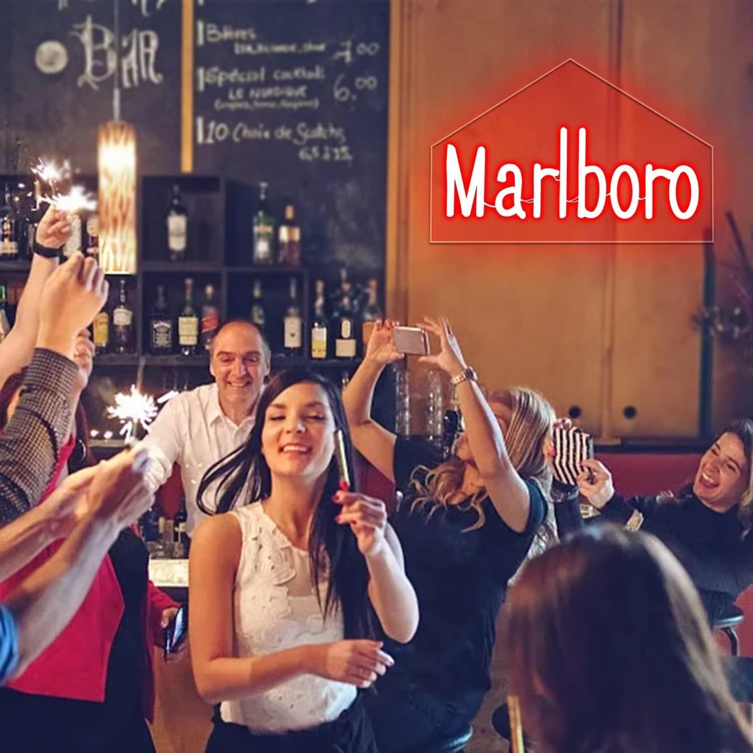 Marlbolo Glowing Neon Sign – Custom Neon Wall Art for Home or Business Decor - Deen neon
