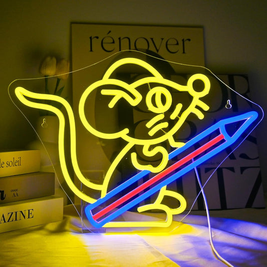 mouse-holding-pen-neon-sign-led-light