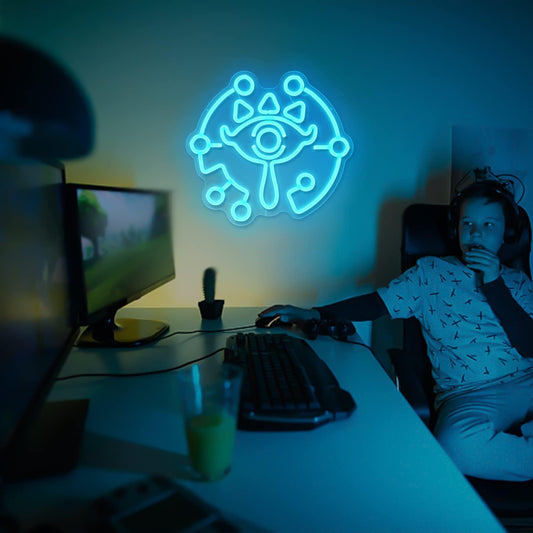 Mystic Eye Neon Sign - LED Wall Light for Gaming & Aesthetic Decor