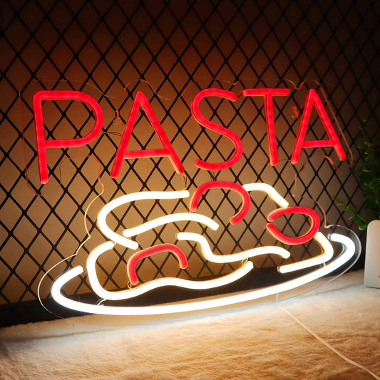 PASTA Neon Sign - LED Wall Light for Italian Restaurant & Kitchen Decor