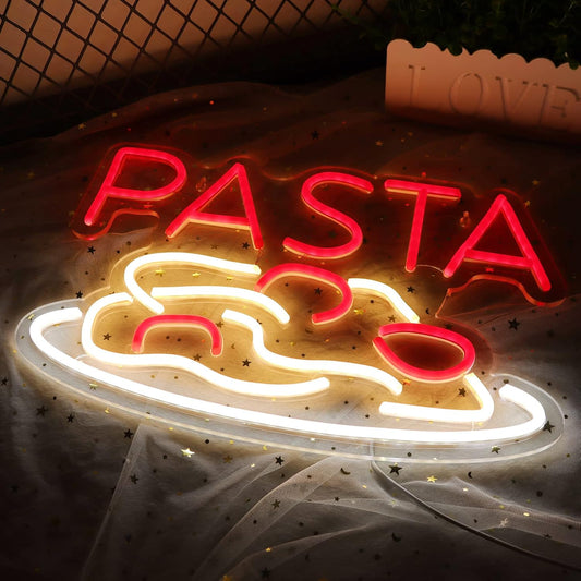 PASTA Neon Sign - LED Wall Light for Italian Restaurant & Kitchen Decor