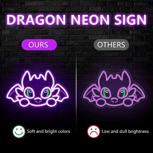 Purple cute bat neon sign LED light for kids room or Halloween wall decor
