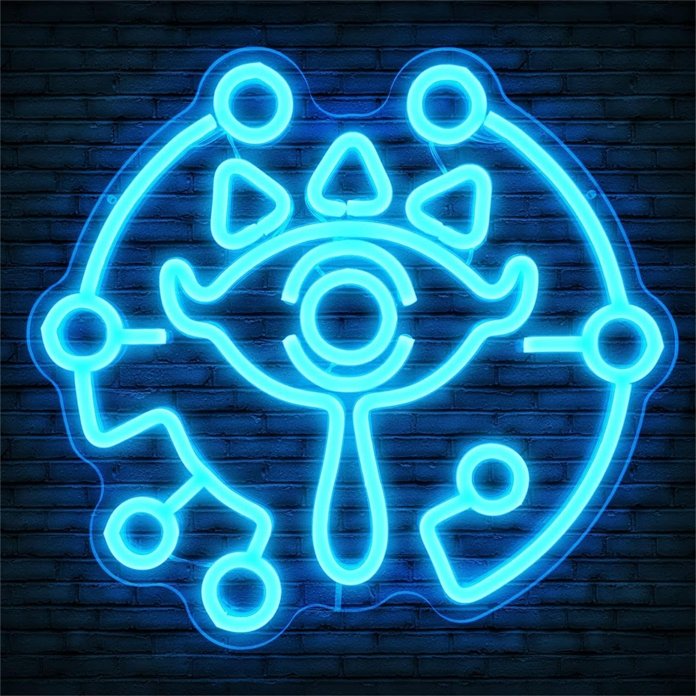 Sheikah Eye LED Neon Sign - Gaming Wall Decor for Zelda Fans & Game Room - Deen neon