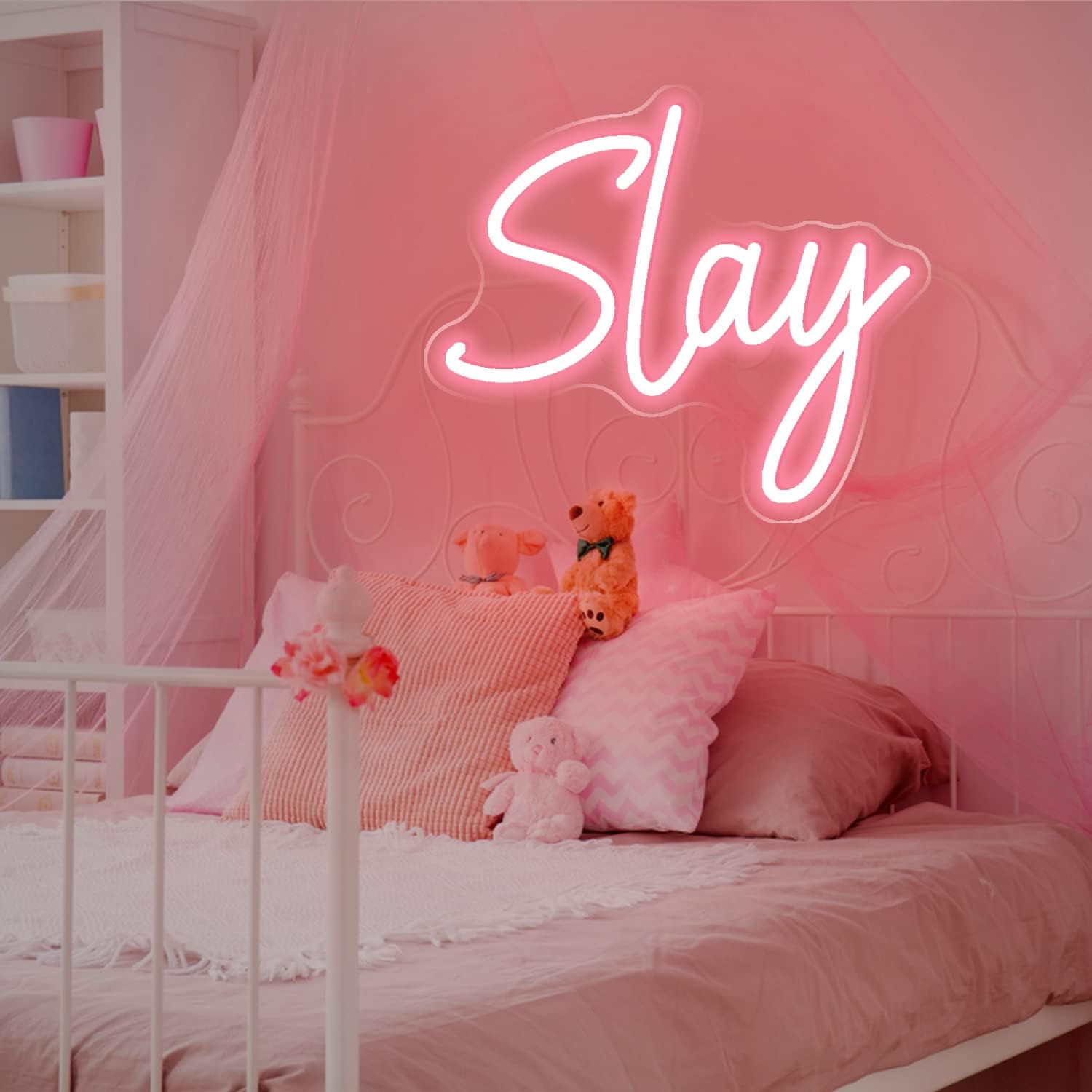 SLAY Neon Sign - LED Wall Light for Beauty Rooms, Salons & Trendy Decor - Deen neon