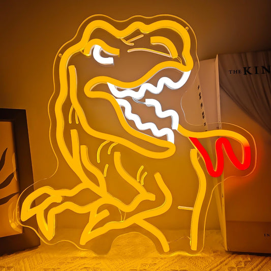 T-Rex dinosaur neon sign for kid’s room