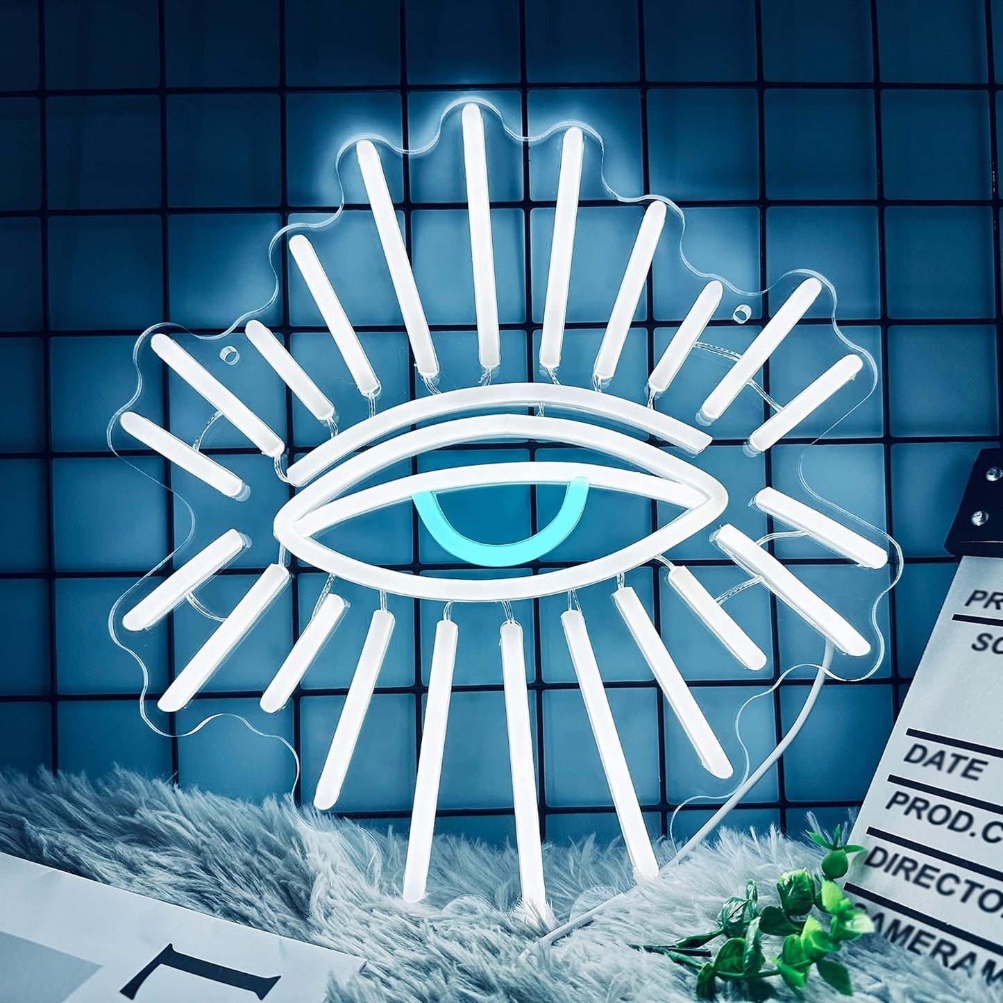 All Seeing Eye Neon Sign - LED Wall Light for Aesthetic Room & Spiritual Decor - Deen neon