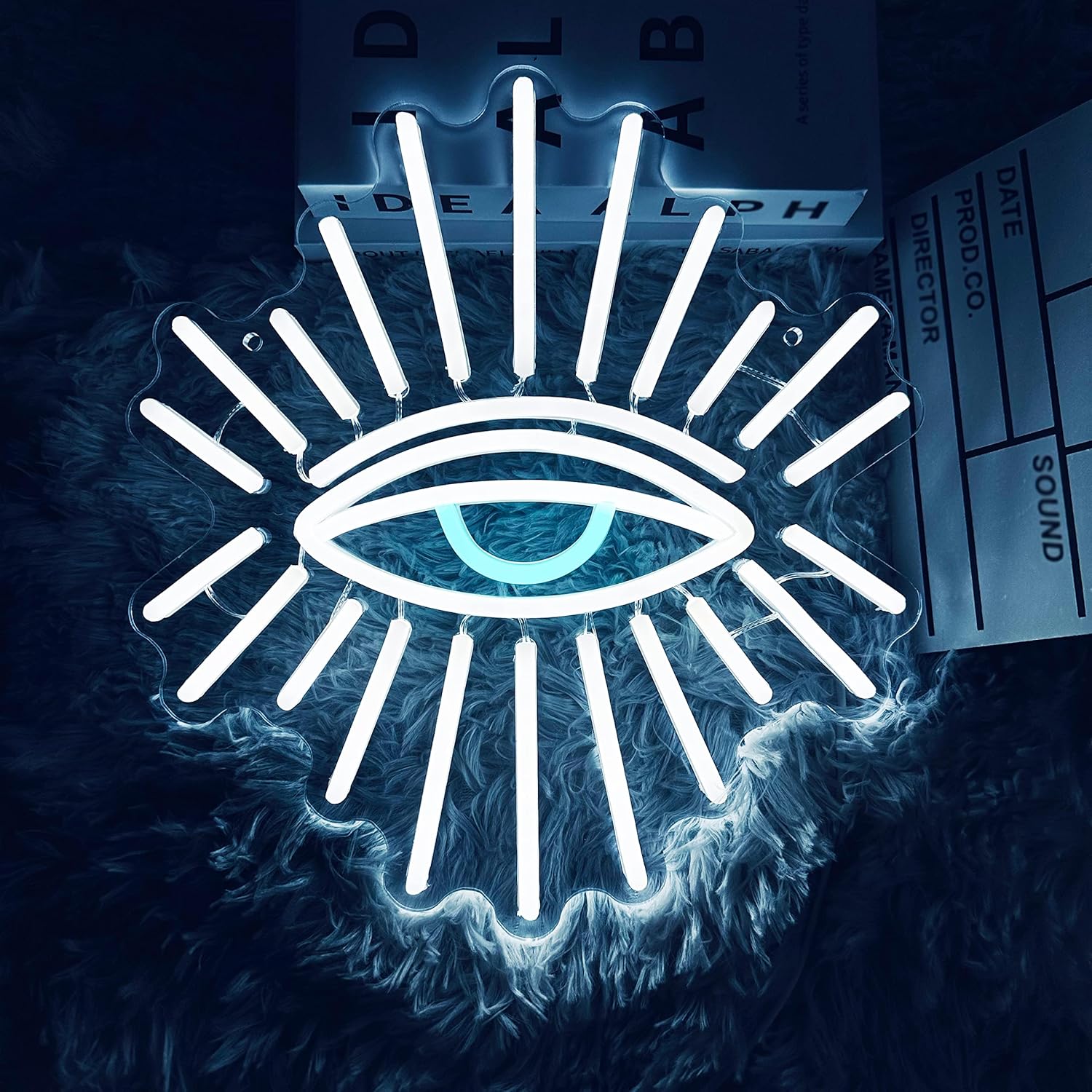 All Seeing Eye Neon Sign - LED Wall Light for Aesthetic Room & Spiritual Decor - Deen neon