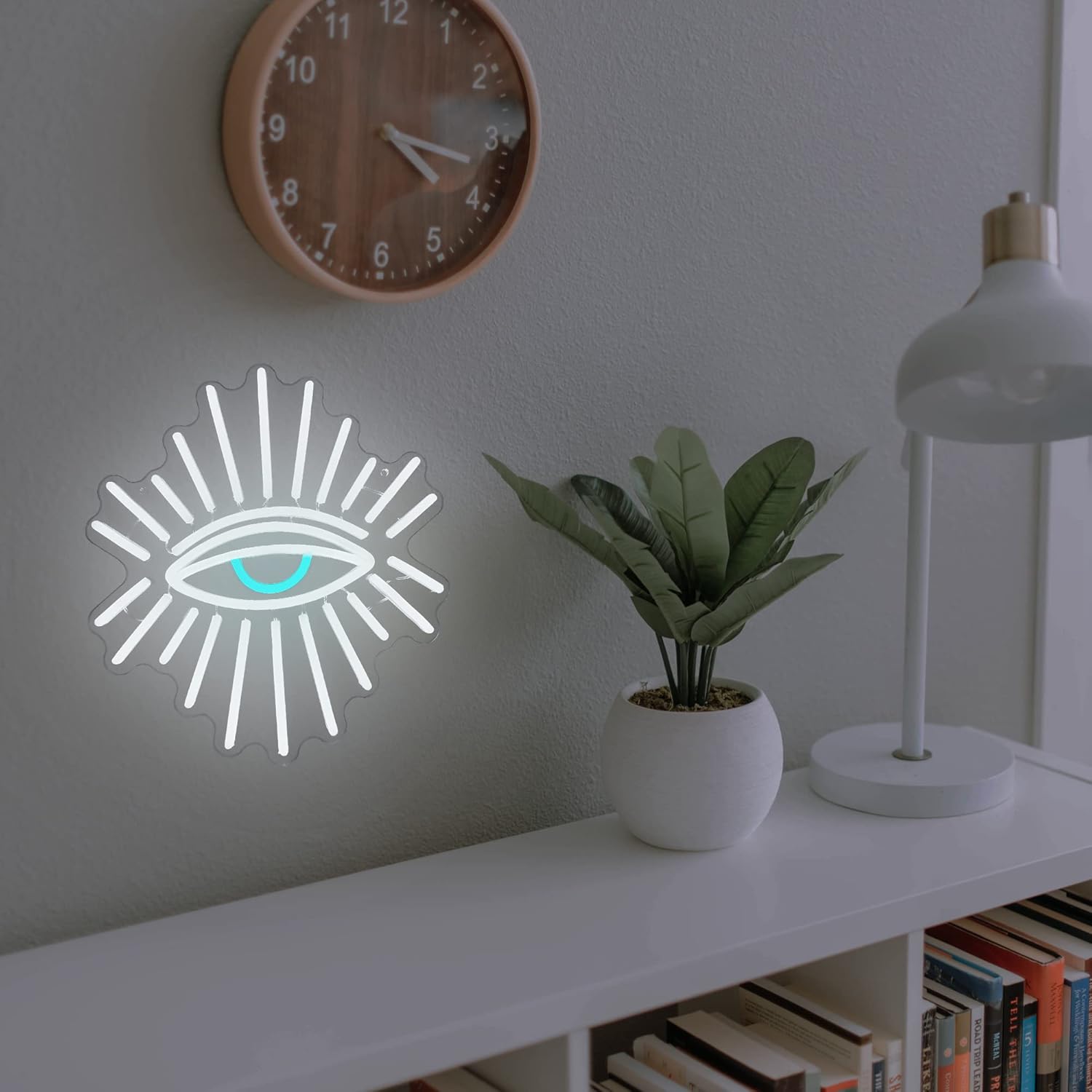 All Seeing Eye Neon Sign - LED Wall Light for Aesthetic Room & Spiritual Decor - Deen neon