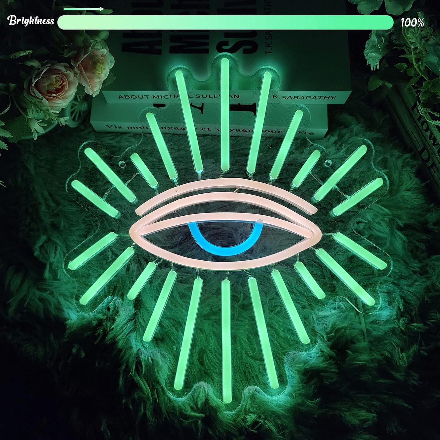 All Seeing Eye Neon Sign - LED Wall Light for Aesthetic Room & Spiritual Decor - Deen neon