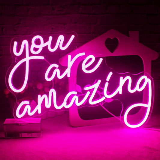 You Are Amazing Neon Sign - LED Light for Inspirational Home & Bedroom Decor - Deen neon